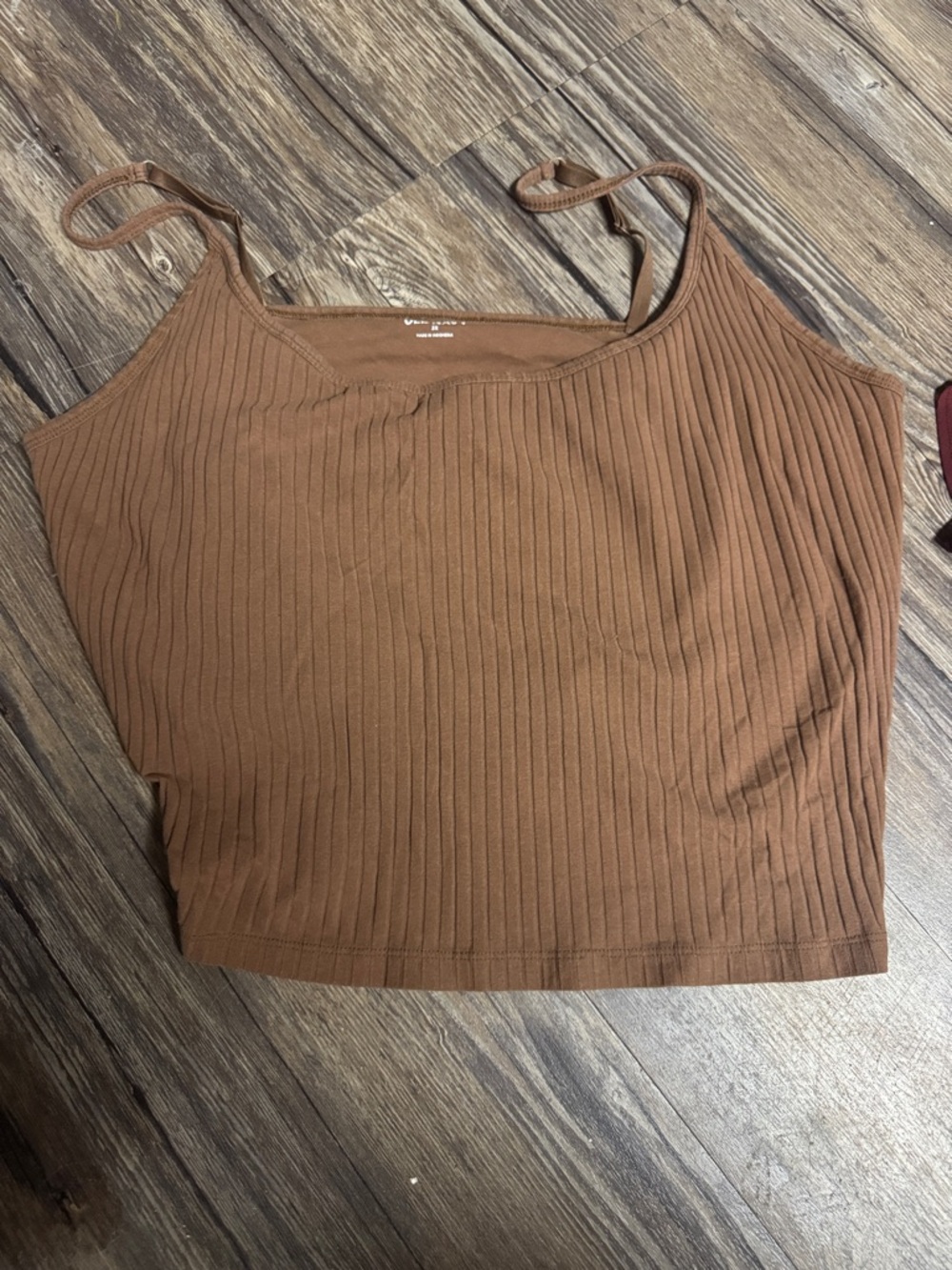 Old Navy Ribbed Cropped Cami in Brown